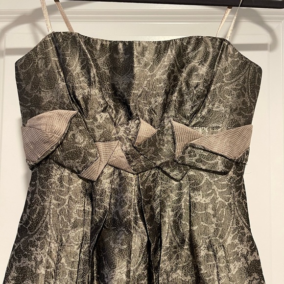 BCBG Strapless Mini Dress with Pockets - Picture 2 of 6